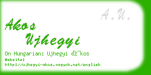 akos ujhegyi business card